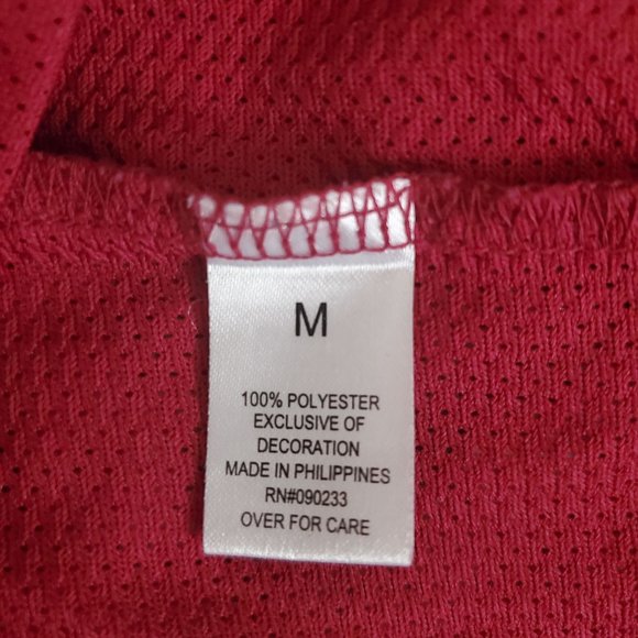 On the Byas Red and Gray Men's Jersey - Picture 5 of 9